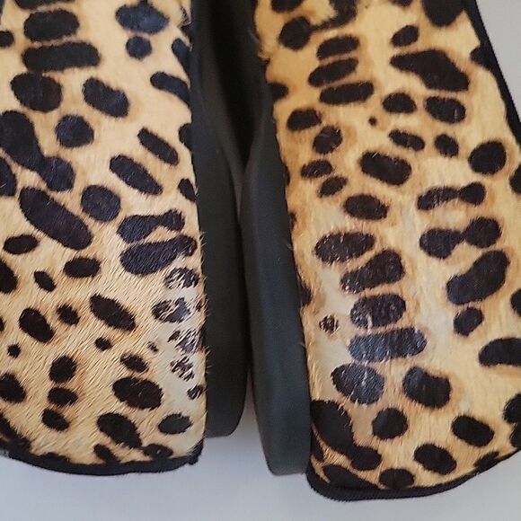 BIRDIES The Starling Leopard Print Flat Shoes Calf Hair Sz 7. 5  Cheetah - Picture 9 of 16